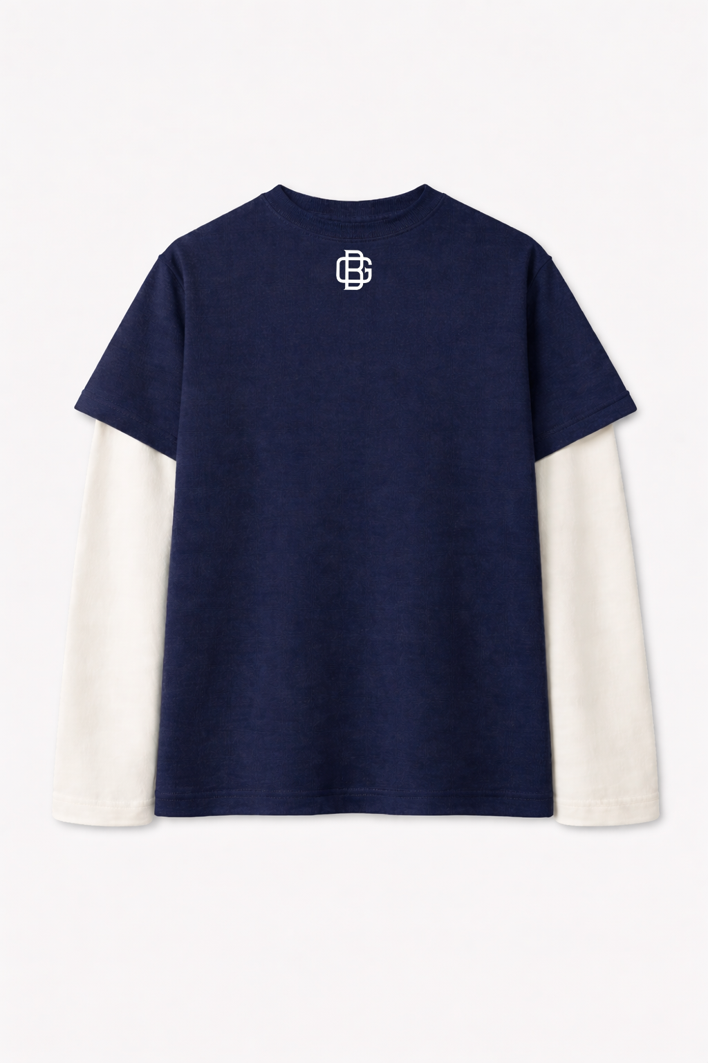 LONG SLEEVE NAVY - OFF WHITE