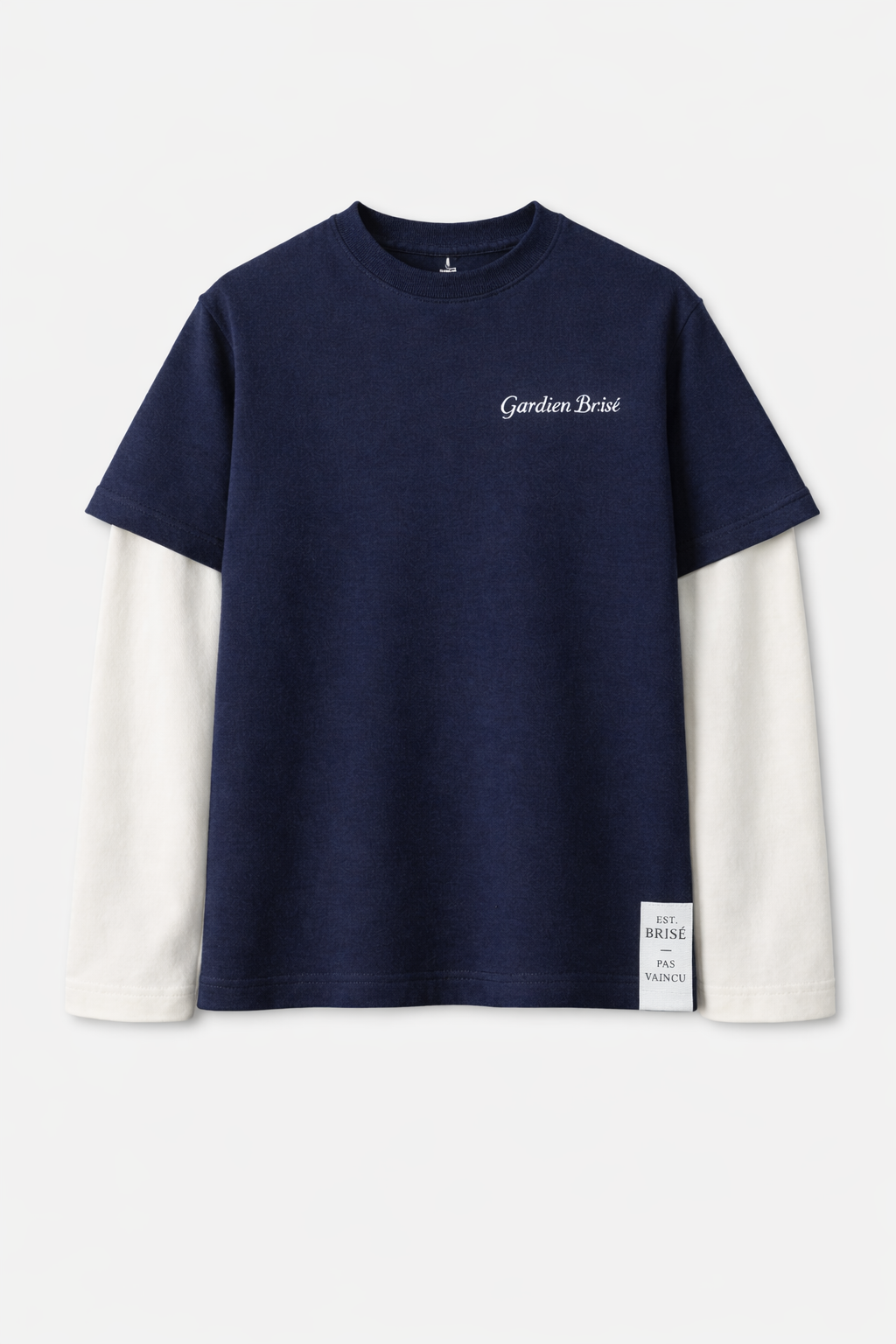LONG SLEEVE NAVY - OFF WHITE